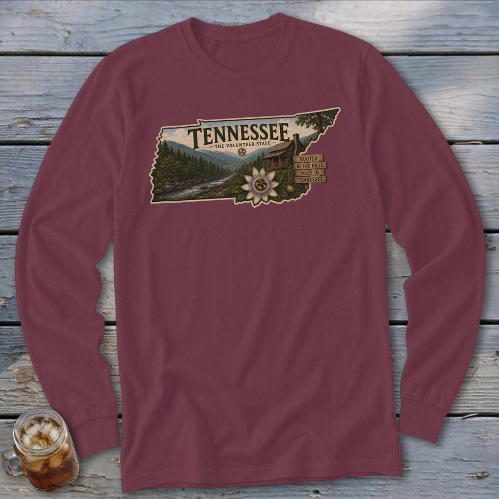 Tennessee Homeplace Scene Long Sleeve Tee