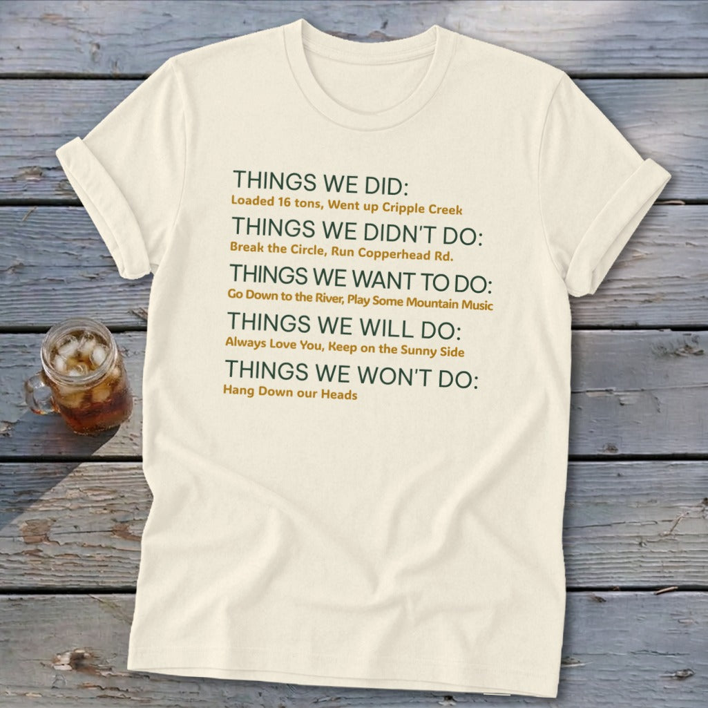 Things We Do Appalachia Style Softstyle Tee