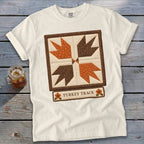 Turkey Track Faux Quilt Block Signature Tee