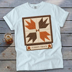 Turkey Track Faux Quilt Block Signature Tee