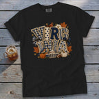 Virginia Faux Chenille Fall Patch Signature Tee