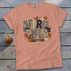 Virginia Faux Chenille Fall Patch Signature Tee