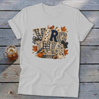 Virginia Faux Chenille Fall Patch Softstyle Tee