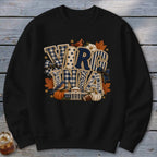 Virginia Faux Chenille Fall Patch Sweatshirt