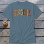 Virginia Faux Embroidery Letters Classic Tee