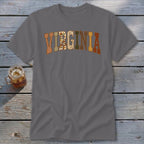 Virginia Faux Embroidery Letters Classic Tee