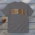 Virginia Faux Embroidery Letters Youth Tee