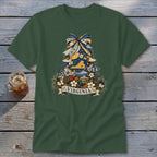 Virginia Faux Patchwork Christmas Tree Classic Tee
