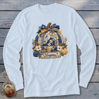 Virginia Faux Patchwork Pumpkin Long Sleeve Tee
