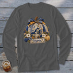Virginia Faux Patchwork Pumpkin Long Sleeve Tee