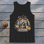 Virginia Faux Patchwork Pumpkin Tank Top