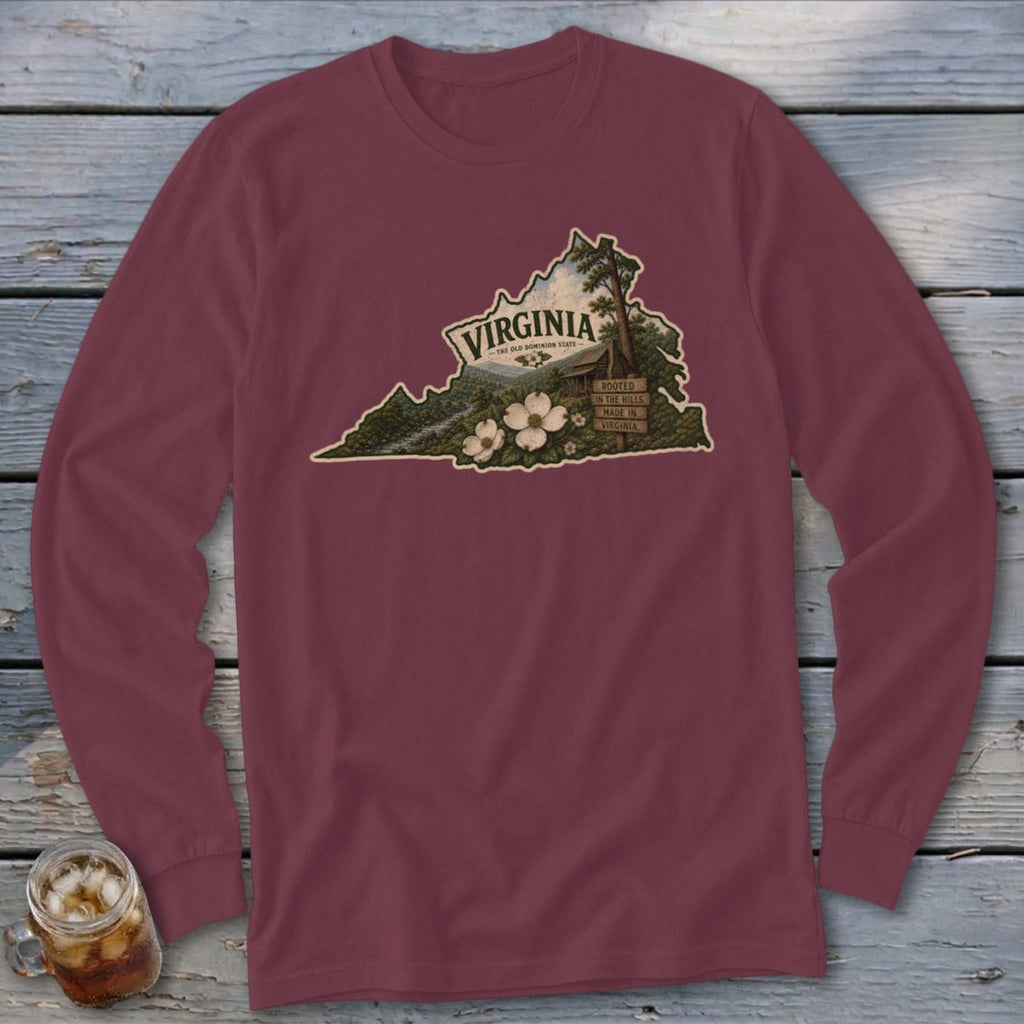 Virginia Homeplace Scene Long Sleeve Tee