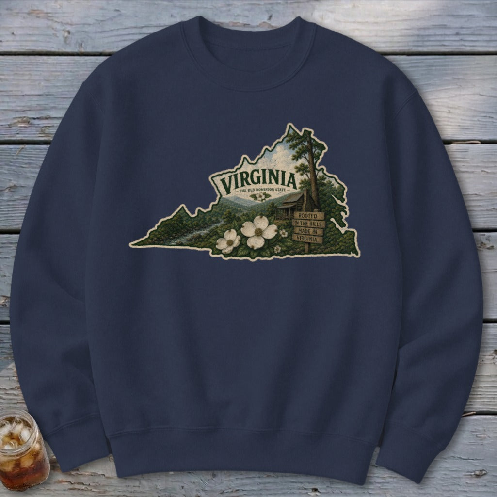 Virginia Homeplace Scene Sweatshirt