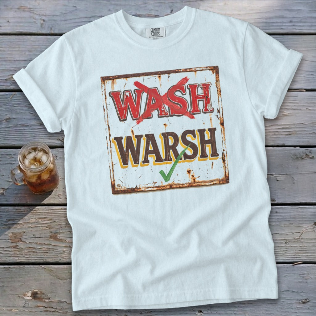 Warsh Signature Tee - Chambray