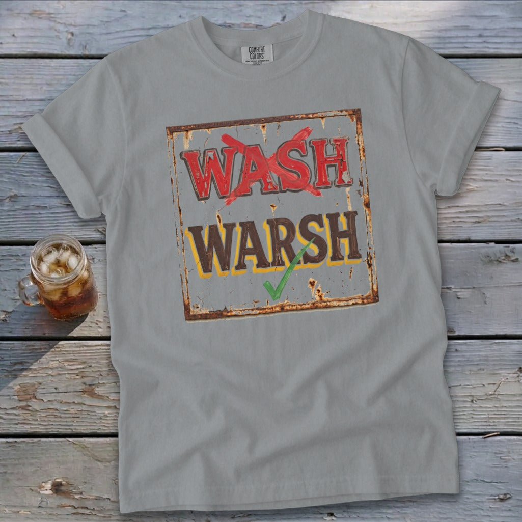 Warsh Signature Tee - Granite
