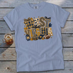 West Virginia Faux Chenille Fall Patch Signature Tee
