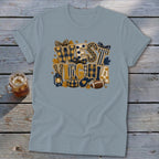 West Virginia Faux Chenille Fall Patch Softstyle Tee
