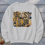 West Virginia Faux Chenille Fall Patch Sweatshirt