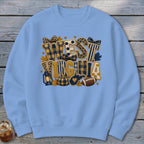 West Virginia Faux Chenille Fall Patch Sweatshirt