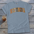 West Virginia Faux Embroidery Letters Signature Tee