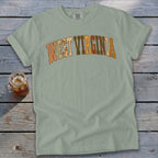 West Virginia Faux Embroidery Letters Signature Tee