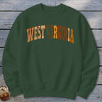 West Virginia Faux Embroidery Letters Sweatshirt