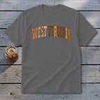 West Virginia Faux Embroidery Letters Youth Tee