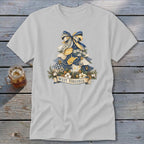 West Virginia Faux Patchwork Christmas Tree Classic Tee