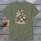 West Virginia Faux Patchwork Christmas Tree Classic Tee