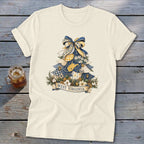 West Virginia Faux Patchwork Christmas Tree Softstyle Tee