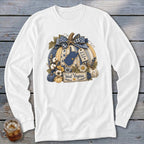 West Virginia Faux Patchwork Pumpkin Long Sleeve Tee