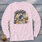 West Virginia Faux Patchwork Pumpkin Long Sleeve Tee