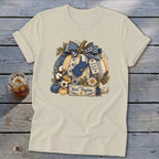 West Virginia Faux Patchwork Pumpkin Softstyle Tee