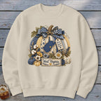 West Virginia Faux Patchwork Pumpkin Sweatshirt