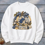 West Virginia Faux Patchwork Pumpkin Sweatshirt