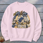 West Virginia Faux Patchwork Pumpkin Sweatshirt