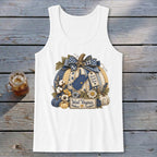 West Virginia Faux Patchwork Pumpkin Tank Top