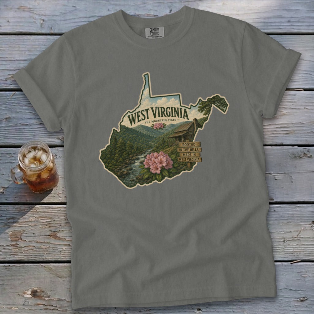 West Virginia Homeplace Scene Signature Tee