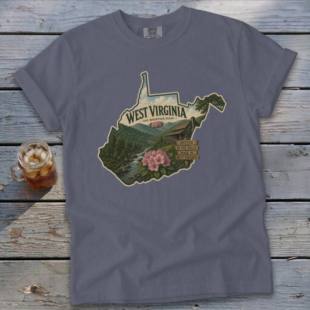 West Virginia Homeplace Scene Signature Tee