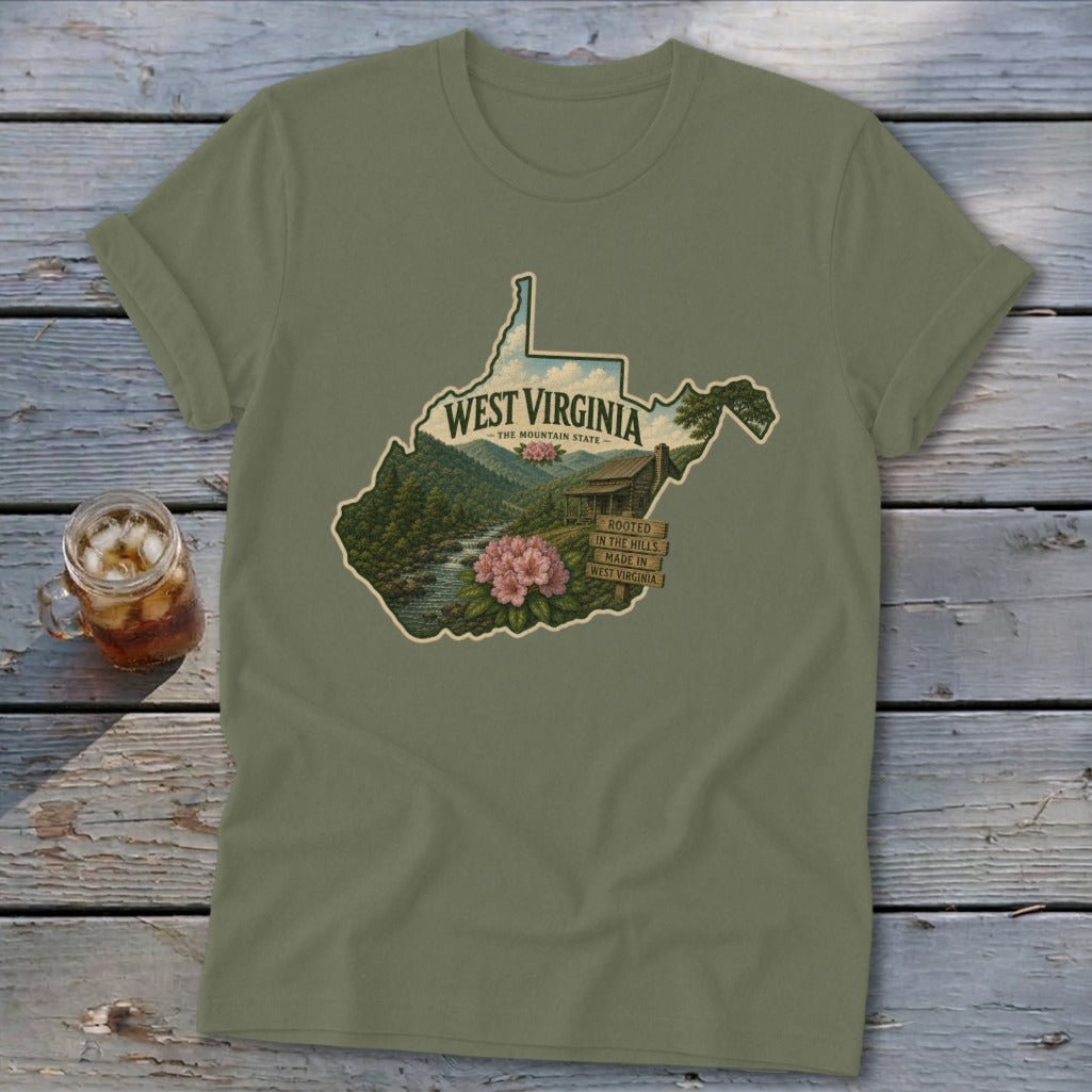 West Virginia Homeplace Scene Softstyle Tee
