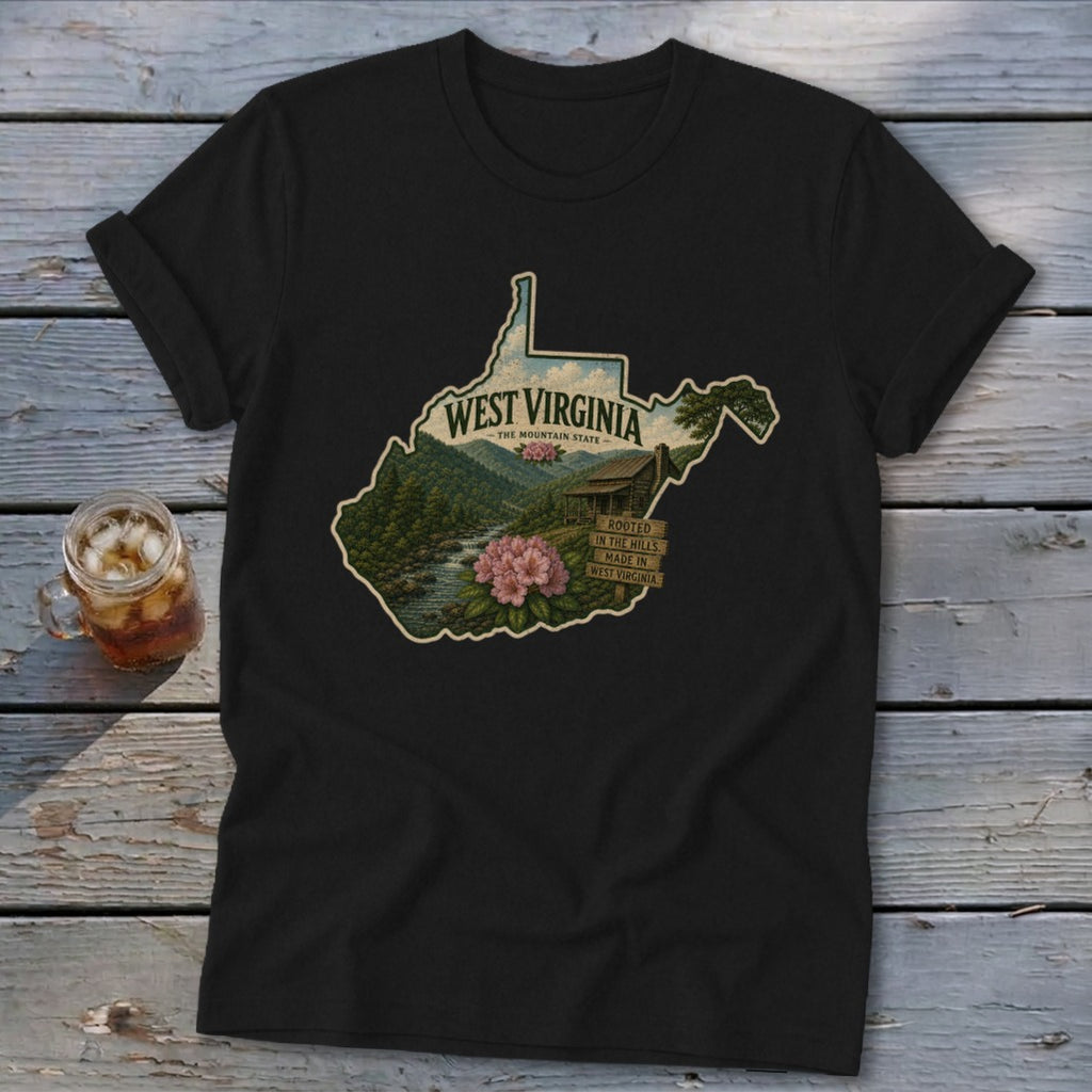 West Virginia Homeplace Scene Softstyle Tee