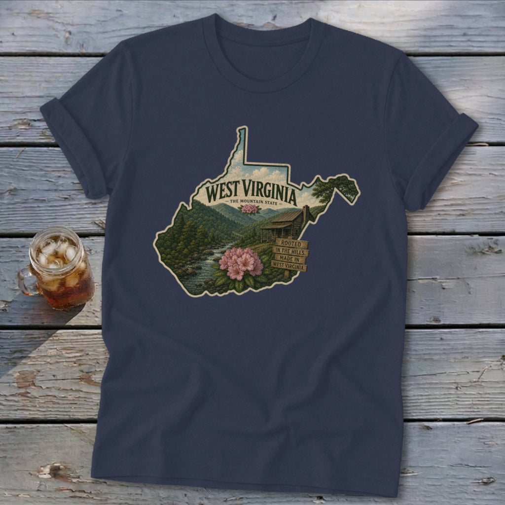 West Virginia Homeplace Scene Softstyle Tee