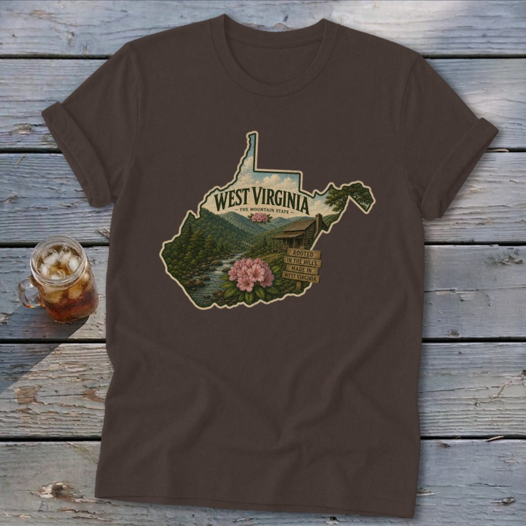 West Virginia Homeplace Scene Softstyle Tee