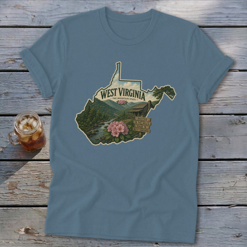 West Virginia Homeplace Scene Softstyle Tee