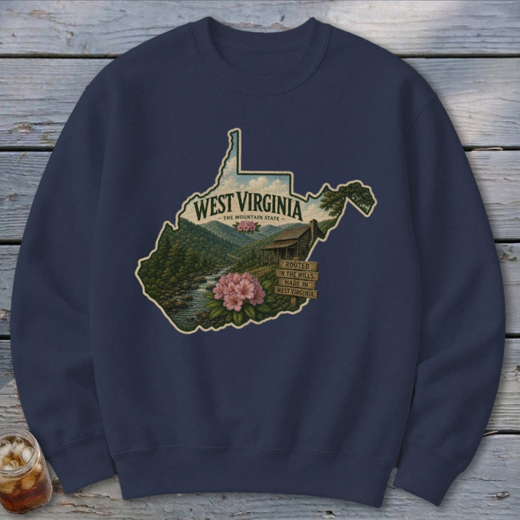 West Virginia Homeplace Scene Sweatshirt