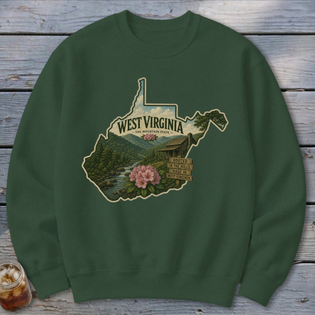 West Virginia Homeplace Scene Sweatshirt