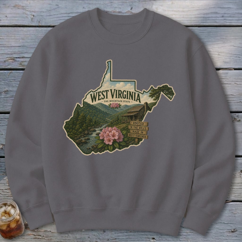 West Virginia Homeplace Scene Sweatshirt