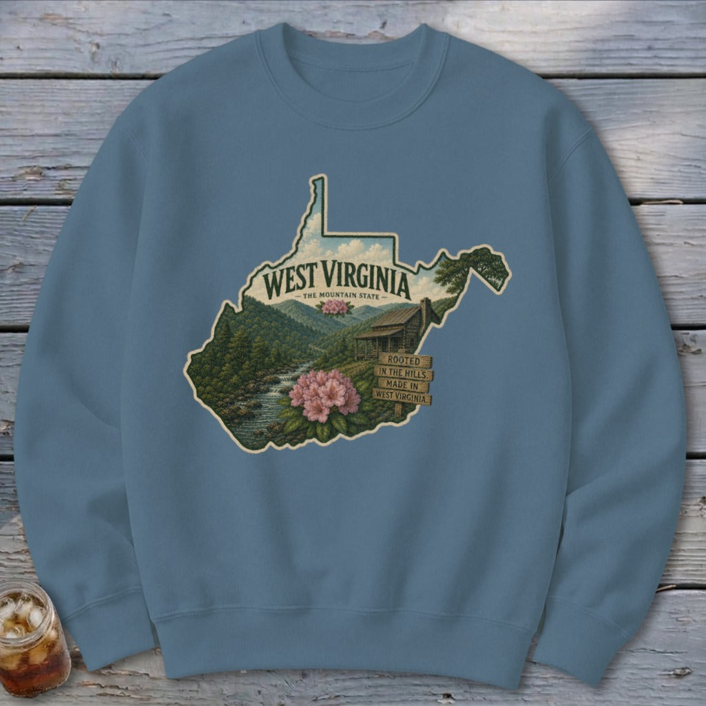 West Virginia Homeplace Scene Sweatshirt
