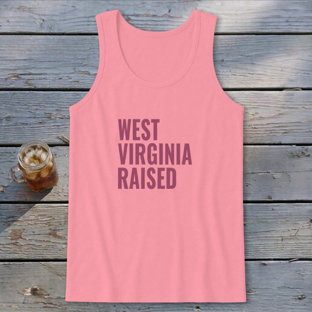 West Virginia Raised Tank Top