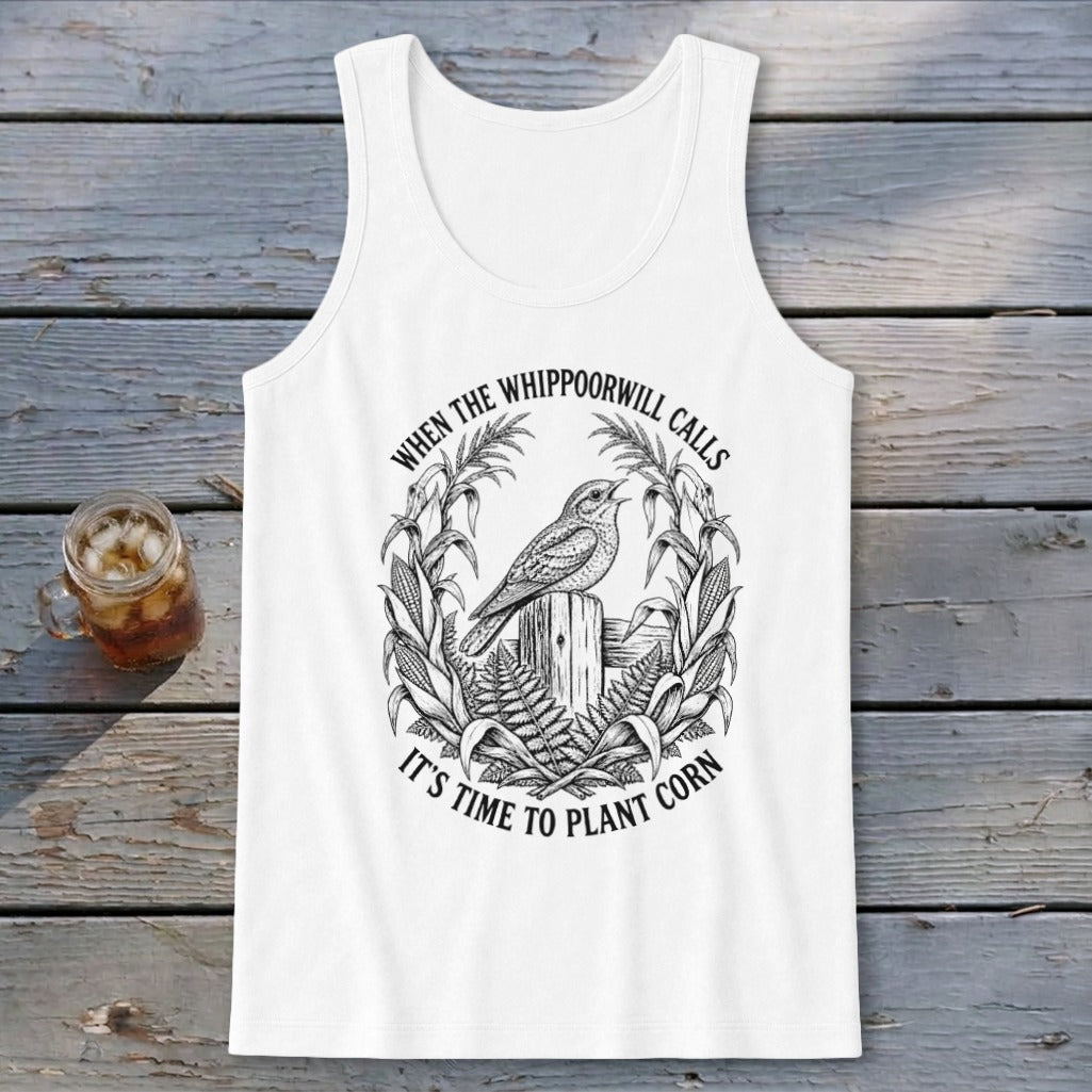Whippoorwill Planting Sign Tank Top